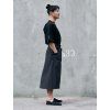 Haruko cerna nylon sukne 11bok